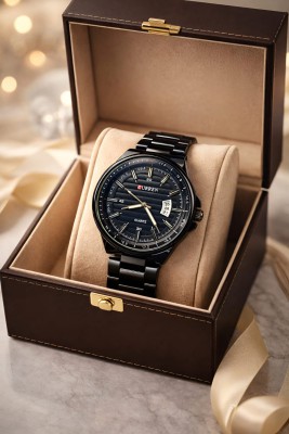 CURREN 8375 Black Stainless