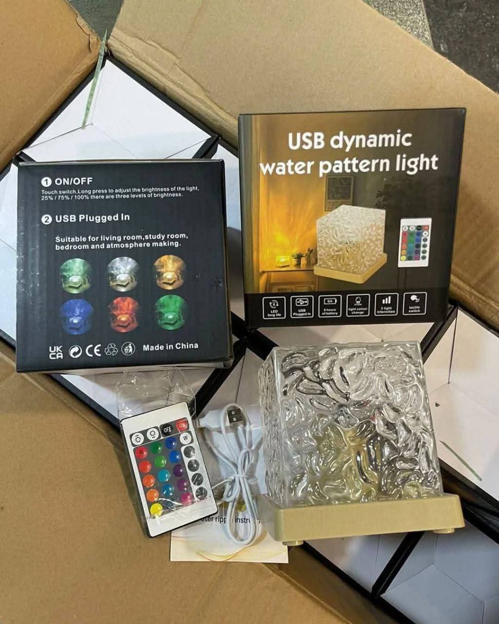 USB dynamic water pattern light